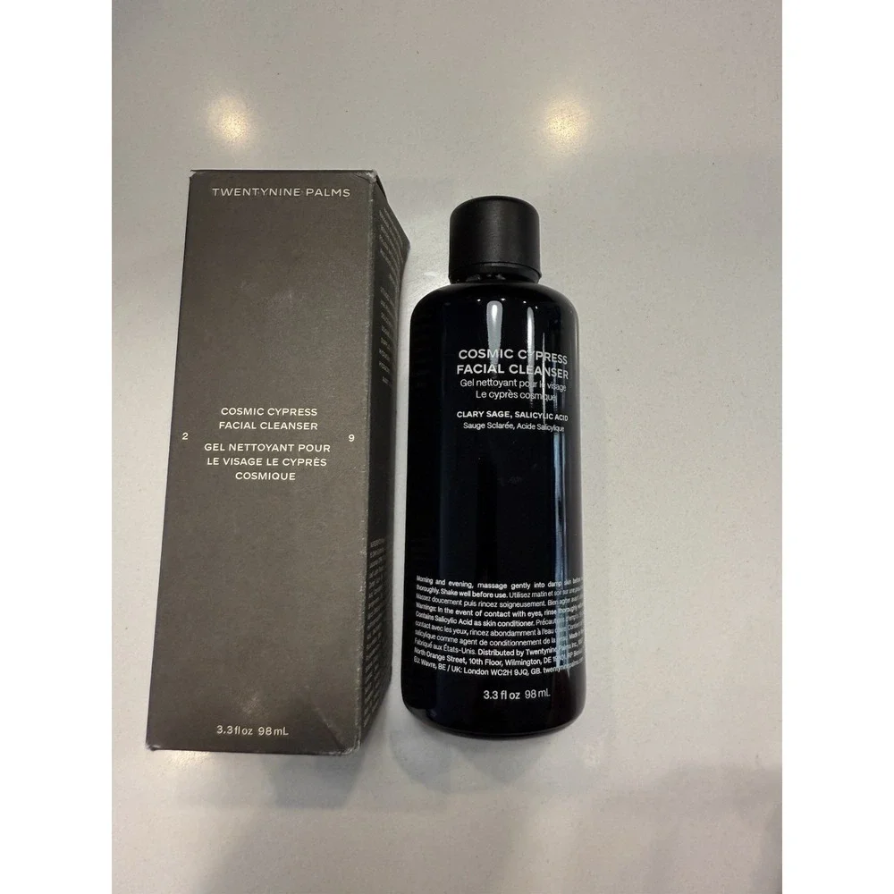 Twentynine Palms Cosmic Cypress Salicylic Acid Facial Cleanser 3.3‎ oz New